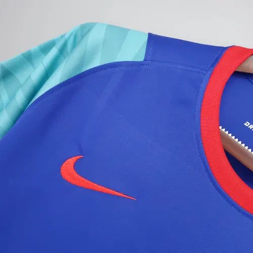 Camiseta de Entrenamiento de Barcelona 2021/2022 Azul y Verde — view 4