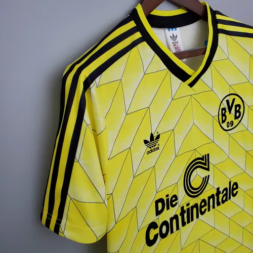 1988/1989 Retro Dortmund Home Football Shirt — view 8