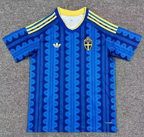 2026 Schweden Nationalmannschaft Auswärts Fußballtrikot 1:1 Thai-Qualität