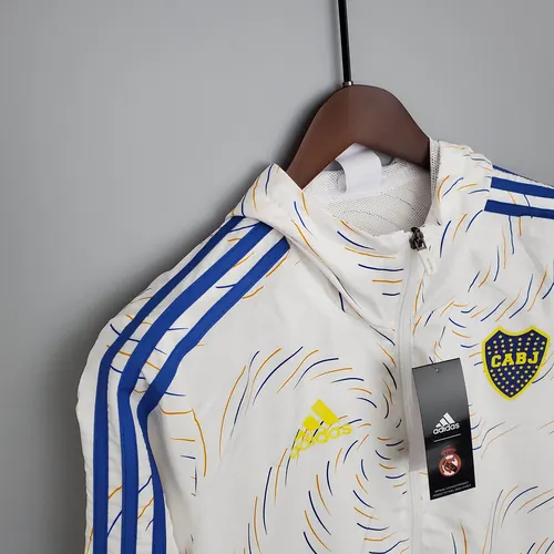 Windbreaker White Boca Juniors Jersey AAA fan-grade — view 6