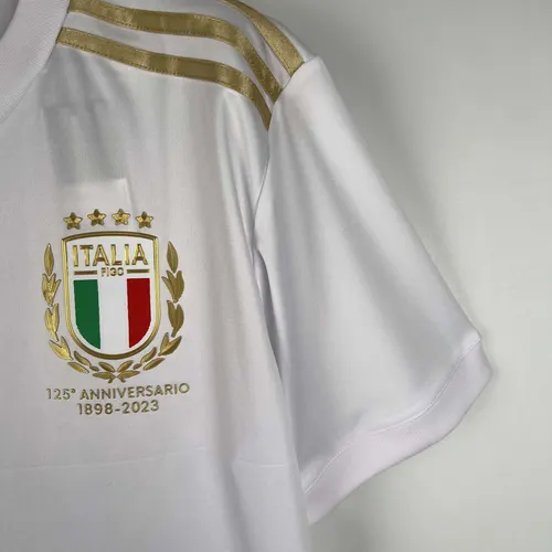 2023 Italy 125th Anniversary White Soccer Shirt — view 4