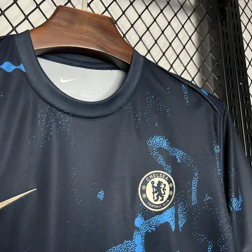 2024/2025 Chelsea Dunkelblau Vorbereitungstrainings-Trikot — view 4