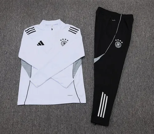 2025/2026 Germany Half-Pull Training Suit White Jersey Set — view 7