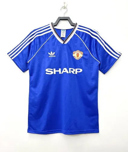 1988-1990 Retro Manchester United Tercera Equipación Visitante Camiseta de Fútbol Calidad Tailandesa