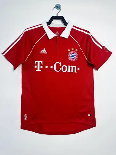 Camisa de Futebol Casa Bayern de Munique Retrô 2006-2007 Qualidade Tailandesa