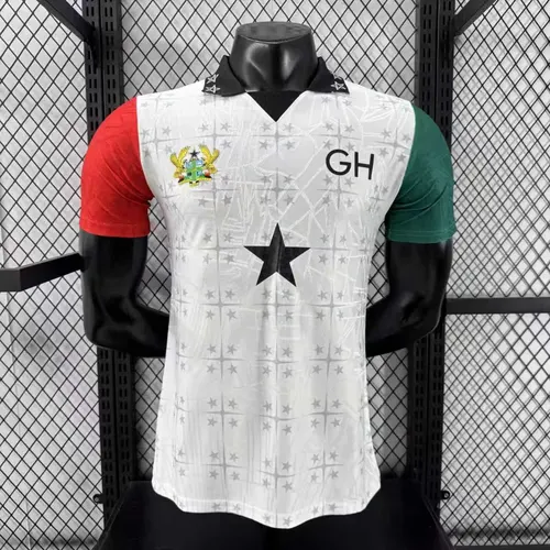 Camisa de Futebol Edição Especial Branca Versão Jogador da Seleção de Gana 2026 1:1 Qualidade Tailandesa