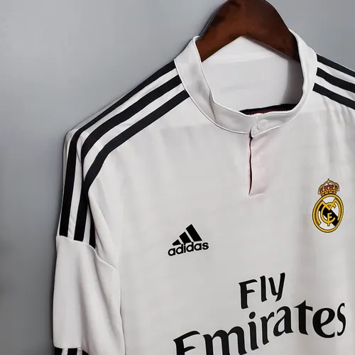 Retro Long Sleeve 2014/2015 Real Madrid Home — view 6