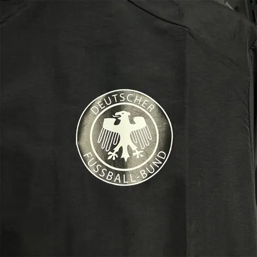 Jaqueta Corta-Vento Alemanha 2024-2025 Camisa de Futebol Preta — view 7