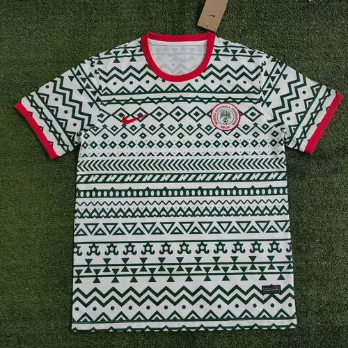 Camisa de Futebol Edição Especial Branca Seleção Nigeriana 2023 Qualidade Tailandesa