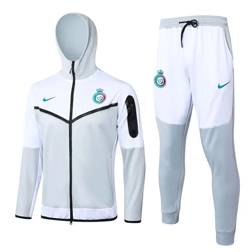 2023/2024 Al-Nassr Long Zipped Jacket Light Grayk Set — view 1