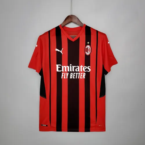 AC Milan قميص كرة قدم منزلي 2021/2022 جودة تايلاندية