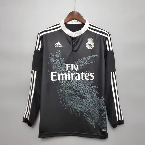 Retro Long Sleeve 2014/2015 Real Madrid Third Away — view 1