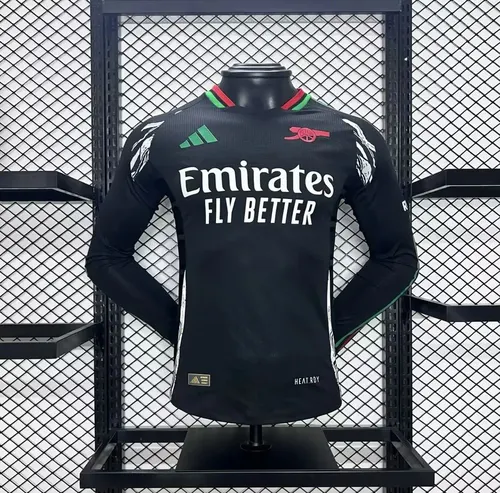 2024/2025 Langarm Arsenal Auswärts Spieler Version Fußballtrikot AAA fan-gradät