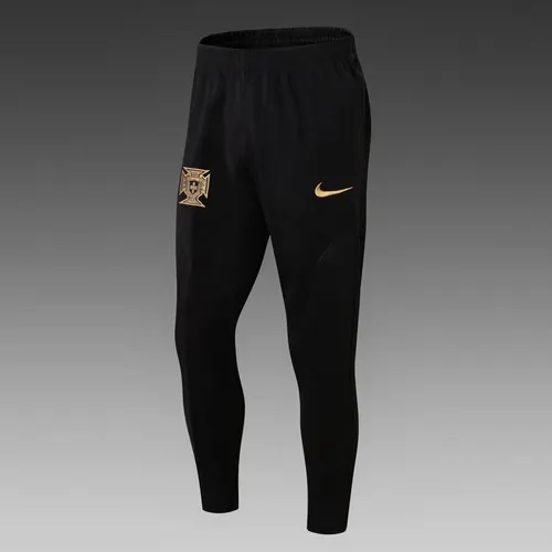2022 Portugal Half-Pull Training Suit Black Football Shirt Set — view 6