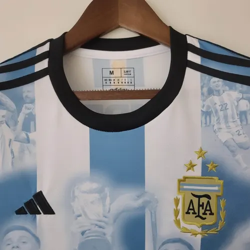 2022 Argentina Home Champion Commemorative Edition Jersey — view 3