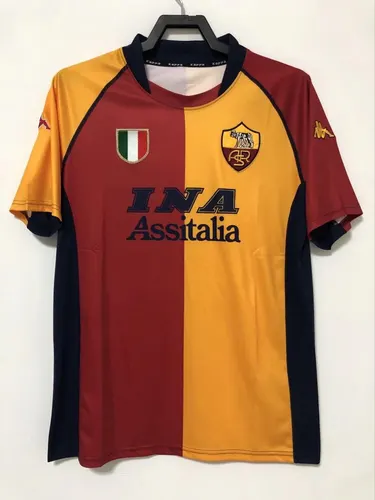 2000-2001 Retro Roma Home Soccer Jersey AAA fan-grade — view 1