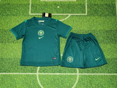 Camisa de Futebol Fora Seleção Nigeriana 2025/2026 Qualidade Tailandesa Tamanho Infantil