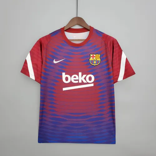2021-2022 Barcelona Training Suit Red And Blue — view 1