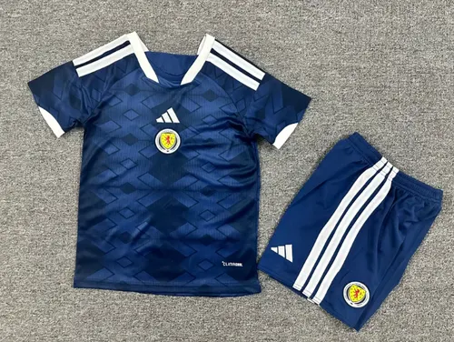 Maillot Domicile Équipe Nationale d'Écosse 2026 1:1 Qualité Thaï Taille Enfant