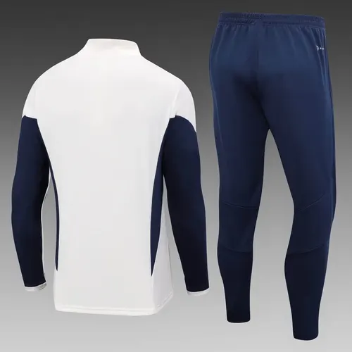 2023 Italy Half-Pull Training Suit Off-White Soccer Shirt Set — view 2