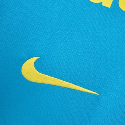 2021 Brazil Training Wear Lake Blue Soccer Jersey — view 4