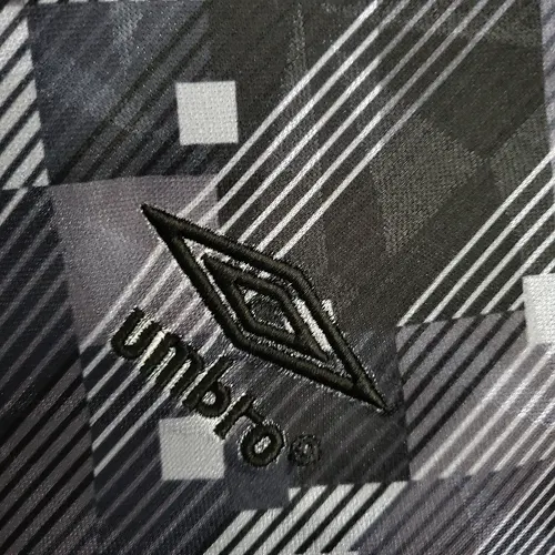 1990 Retro England Blackout Sonderausgabe Schwarz Fußballtrikot — view 4