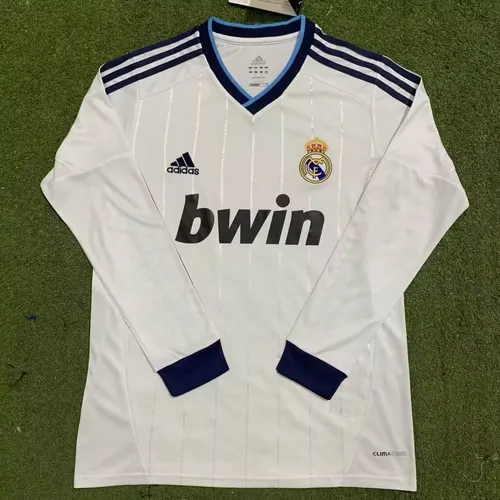 2012/2013 Retro Long Sleeve Real Madrid Home — view 1