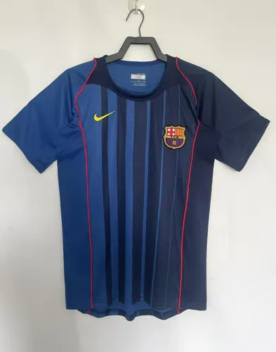 2004/2005 Camisa de Futebol Visitante Retrô Barcelona Qualidade Tailandesa