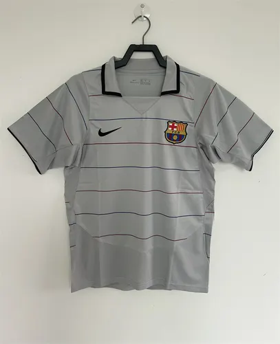2003/2004 Camisa de Futebol Visitante Retrô Barcelona Qualidade Tailandesa