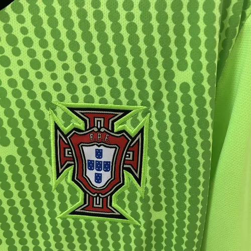 Camisa de Goleiro Portugal Verde 2025 AAA Grau Fã — view 6