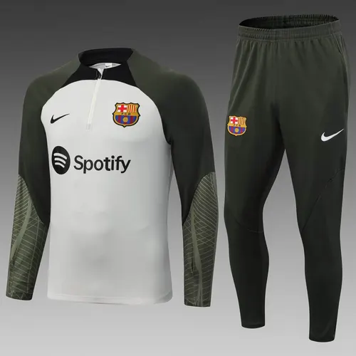 2023/2024 Barcelona Chándal de Entrenamiento de Media Cremallera Gris Camiseta Set — view 1