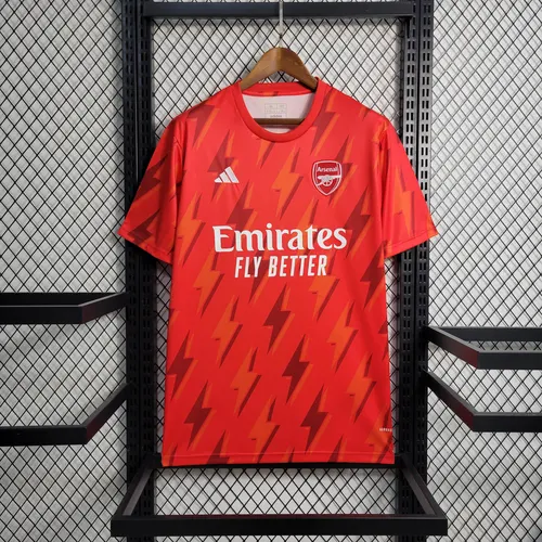 2023/2024 Arsenal Training Wear Red Soccer Jersey — view 1