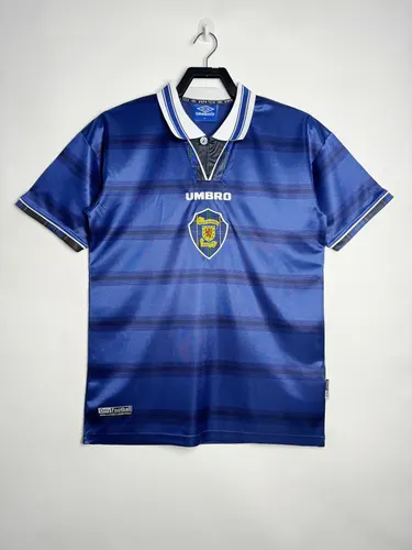 Camiseta de fútbol Retro Local Selección de Escocia 1998-2000 Calidad Tailandesa
