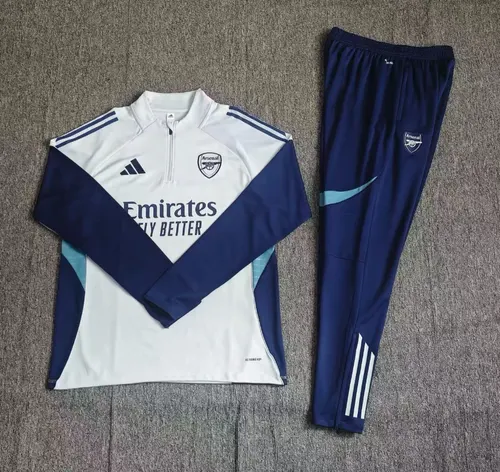 2025/2026 Arsenal Half-Pull Training Suit Light Gray Football Shirt AAA fan-grade Set