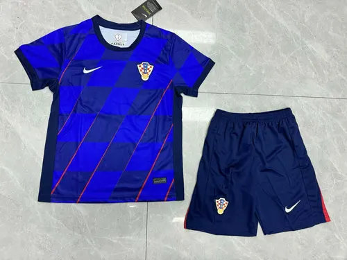 2024 Croatia National Team Away Football Shirt AAA fan-grade Kids Size