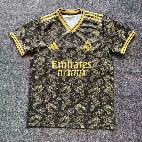 2025/2026 Camiseta de Fútbol de Entrenamiento Imagen de Dragón del Real Madrid Calidad Tailandesa