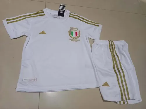 2023 Italy 125th Anniversary White Soccer Shirt Kids Size