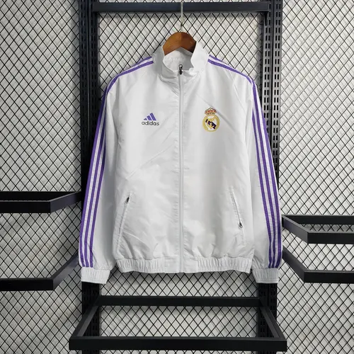 Corta-Vento Reversível Real Madrid Branco 2023/2024 — view 2