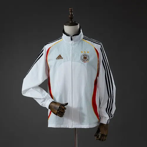 2025/2026 Germany Jacket Retro Windbreaker-blue stripes AAA fan-grade