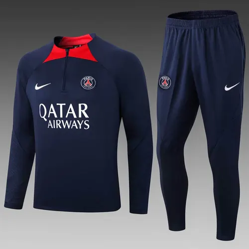 2022/2023 PSG パリ・サンジェルマン ハーフプル トレーニングスーツ ロイヤルブルー セット