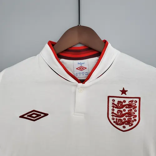 2012 Retro England Home Soccer Jersey AAA fan-grade — view 3