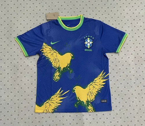 2025/2026 Brazil Sacred bird Blue Football Jersey AAA fan-grade