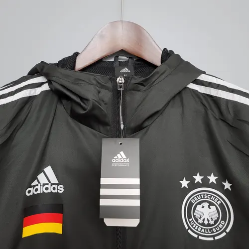 Corta-Vento Preto Camisa de Futebol Alemanha 2021 — view 3