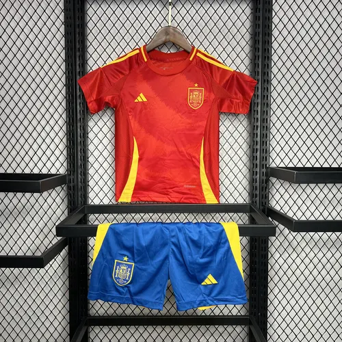2024 Spain Home Football Shirt AAA fan-grade Kids Size