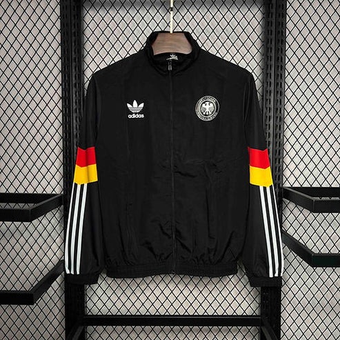 2024 Germany Windbreaker Black Soccer Jersey
