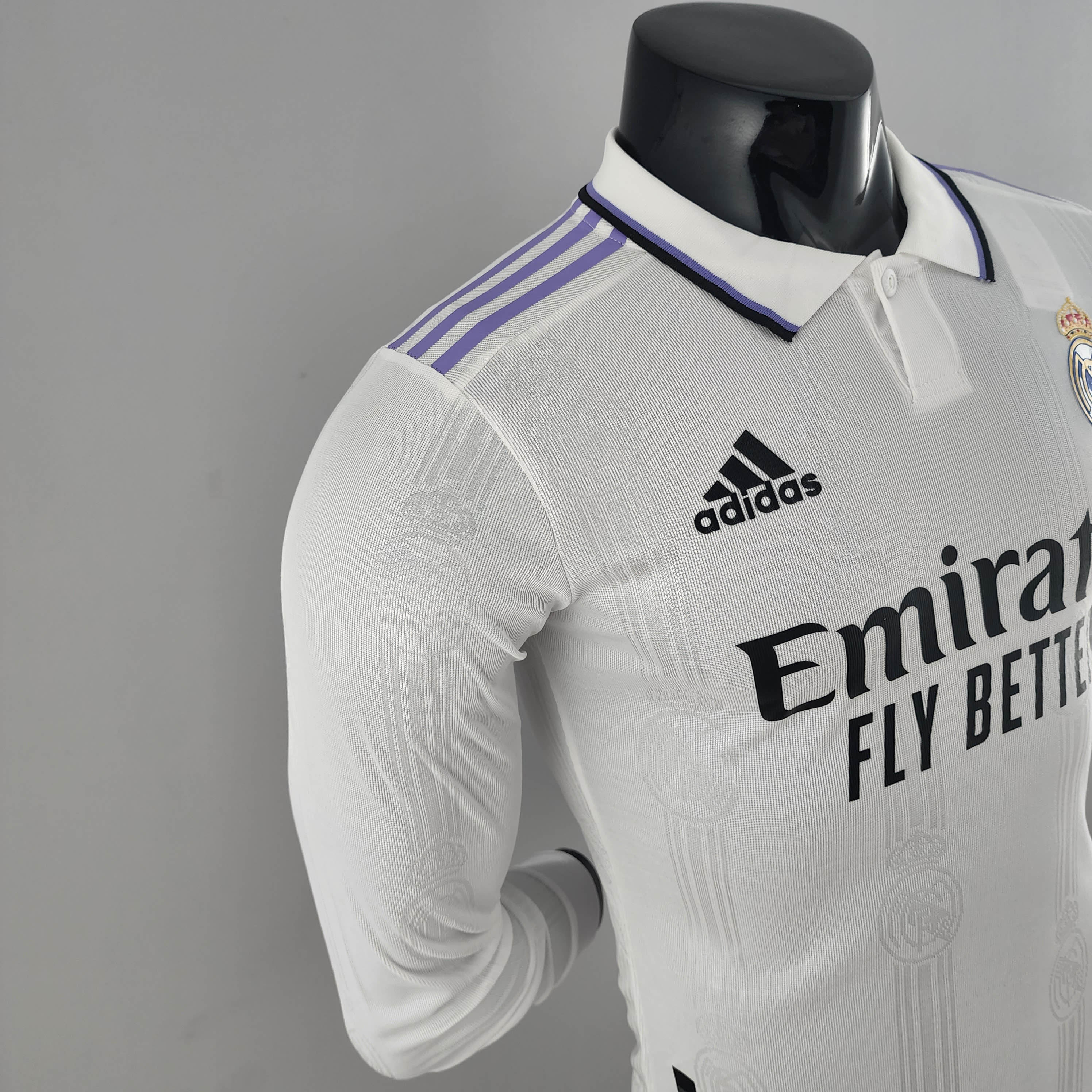 2022/2023 Long Sleeve Player Version Real Madrid Home AAA fan-grade — view 6