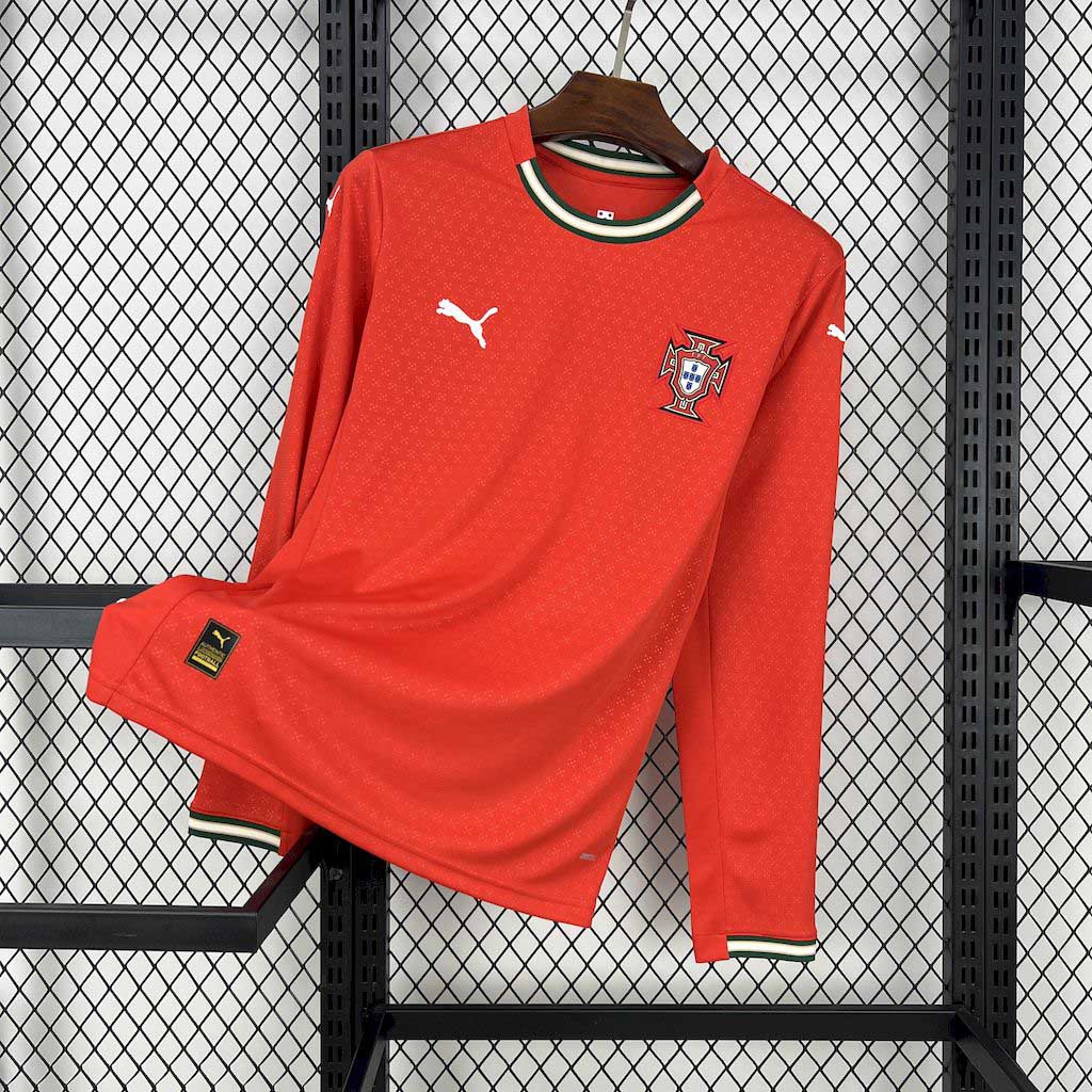 2025-2026 Portugal Long Sleeves Home Football Jersey AAA fan-grade