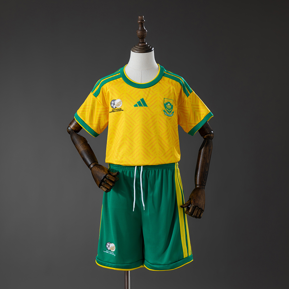 Camiseta Local Selección Sudáfrica 2026 AAA calidad fan Talla Infantil