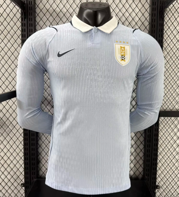 2026 Long Sleeve Player Version Uruguay National Team Home Football Jersey AAA fan-grade