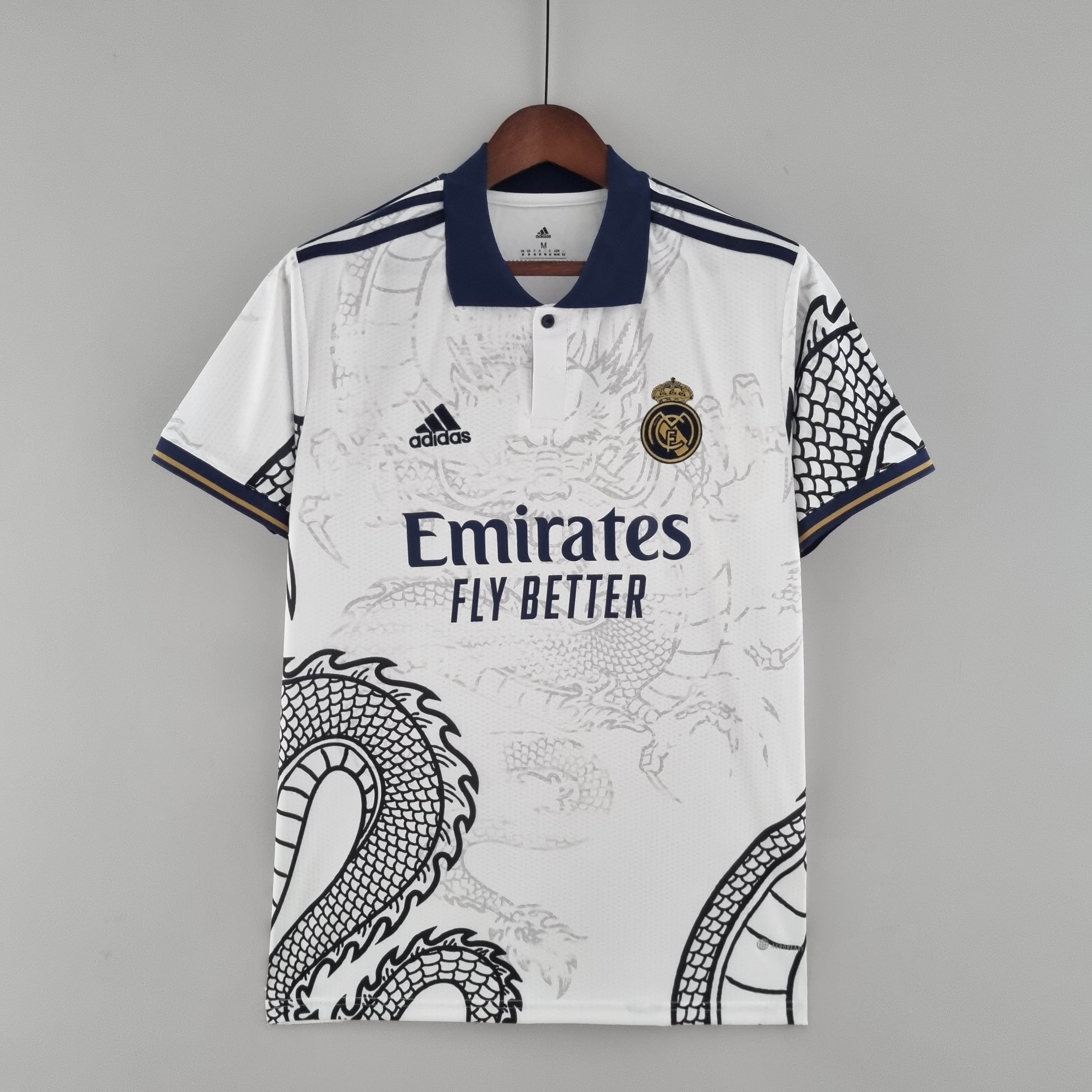 2022/2023 Real Madrid Chinese Dragon Football Shirt White — main view